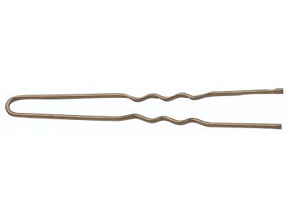 Vlásenka do vlasov hnedá / bronzová - dĺžka 65 mm - 50 ks
