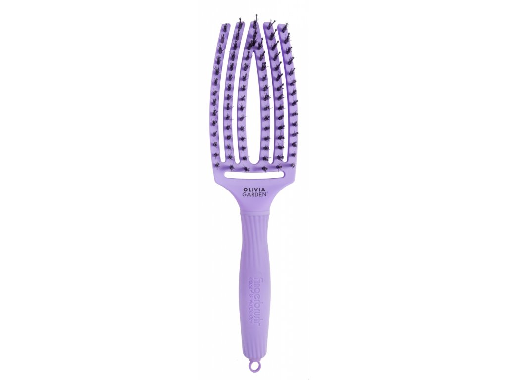 Kefa na vlasy Olivia Garden Fingerbrush Bloom Lavender
