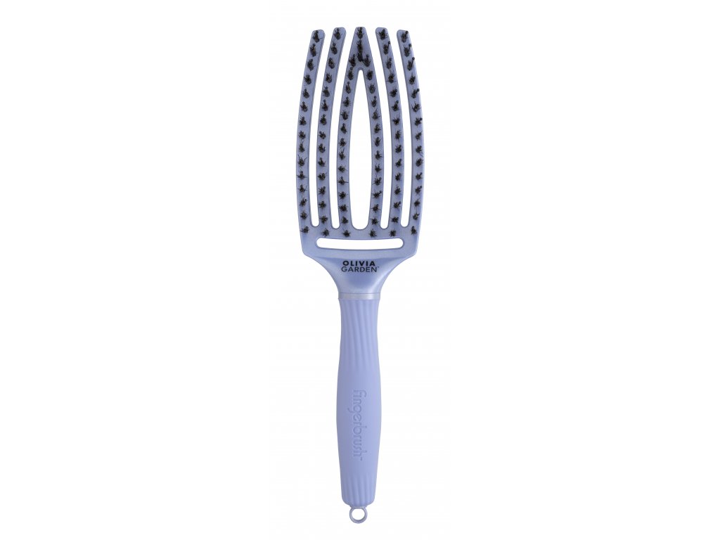 Kefa na vlasy Olivia Garden Fingerbrush Pearl Blue