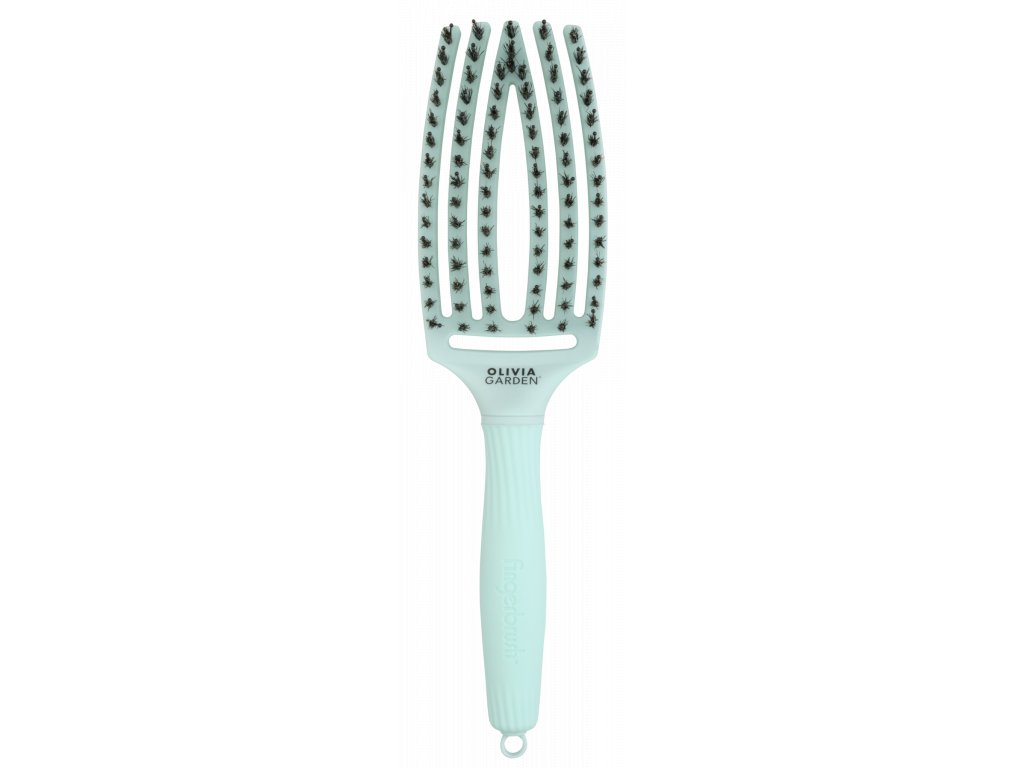 Kefa na vlasy Olivia Garden Fingerbrush Fizzy Mint