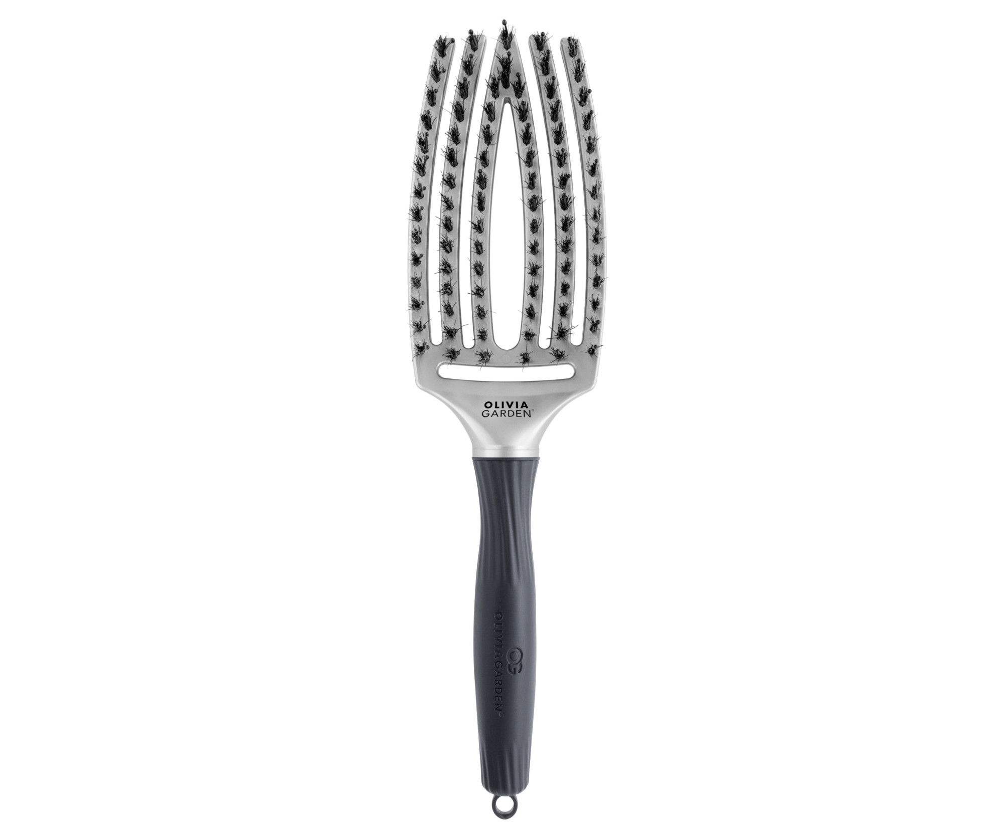 Kefa na vlasy Olivia Garden Fingerbrush Combo Trinity Purity White Gold