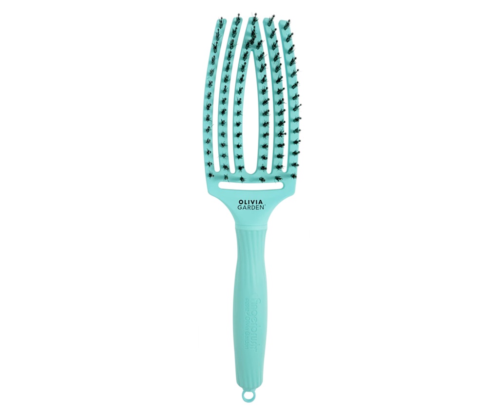 Kefa na vlasy Olivia Garden Fingerbrush Mint