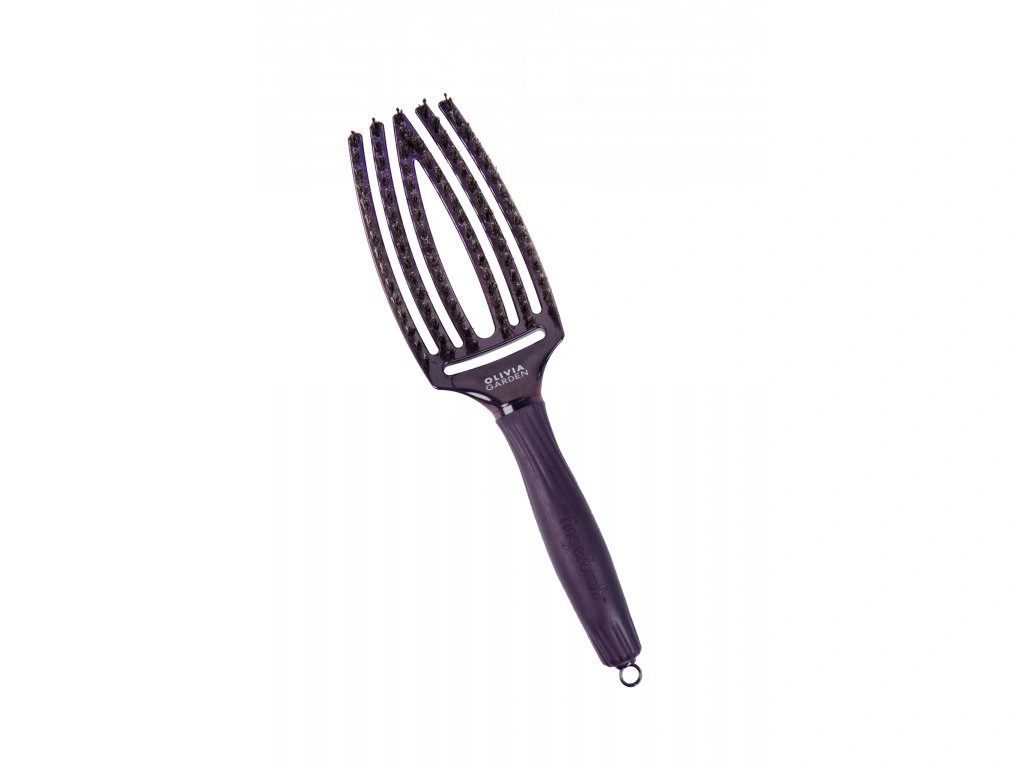 Kefa na vlasy Olivia Garden Fingerbrush Violet Amethyst