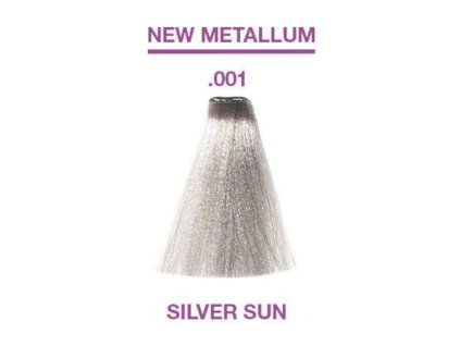 Nouvelle barva na vlasy 100 ml New Metallum .001 Silver Sun