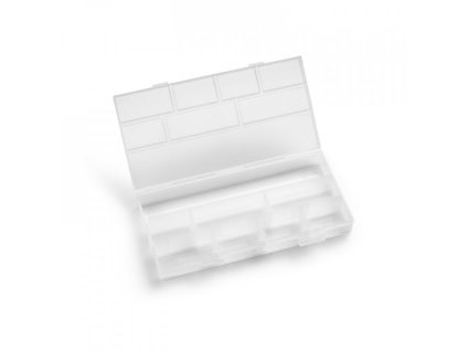 Toolbox - organizér - průsvitný 25,3 cm x 12,8 cm x 3,5 cm