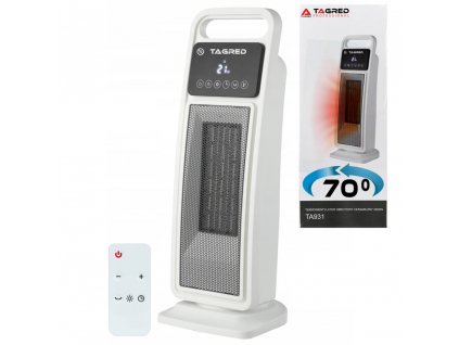 Elektrický ohřívač sloupový otáčecí s termostatem, regulací a dálkovým ovládáním, 2kW 230V, Tagred TA931
