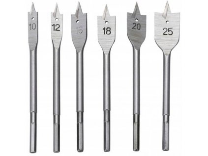 Ploché vrtáky do dřeva 10 25 mm, sada 6 ks, Tagred TA4185 6