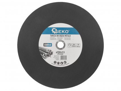 Řezný kotouč na ocel 350x3,5x25,4mm, Geko G00040