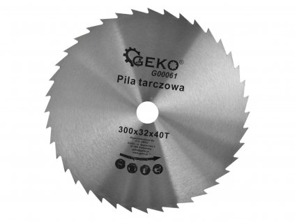 Kotouč pilový na dřevo 300x32x40T, Geko G00061