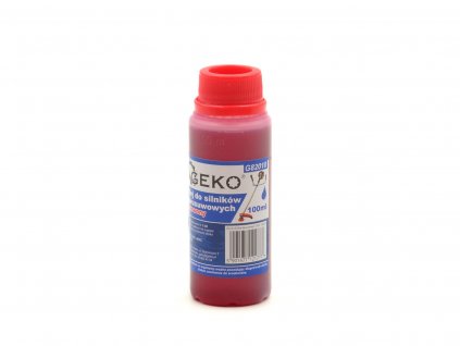 Olej pro dvoutaktní motory červený, 100ml,  Geko G82010