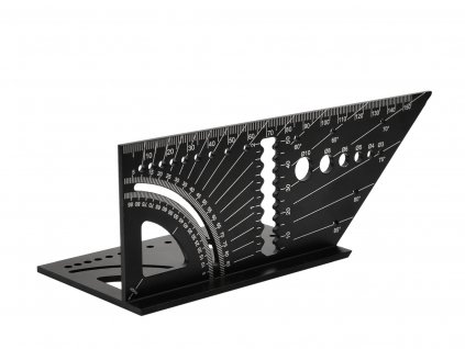 Truhlářský úhelník hliníkový 3D 0-90°, Geko G29072