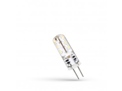 LED žárovka G4 12V 1,5W teplá bílá silikon, SPECTRUM WOJ13117