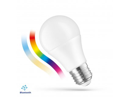 LED žárovka GLS E 27 230V 8,5W RGBW+CCT+DIM BTM SMART, SPECTRUM WOJ14628