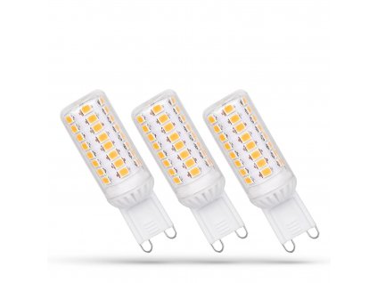 LED žárovka G9 230V 4W teplá bílá, stmívatelná, 3 kusy, SPECTRUM WOJ14484 4W