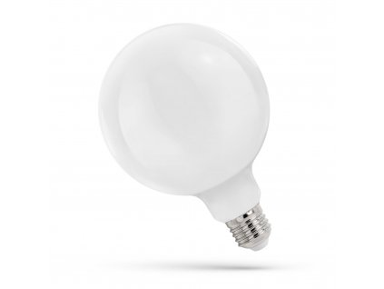 LED žárovka GLOB G125 E 27 230V 11W COG teplá bílá MILKY, SPECTRUM WOJ14367