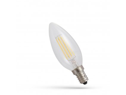 LED žárovka svíce E 14 230V 4W COG teplá bílá 1800K, SPECTRUM WOJ14649 1