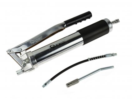 Ruční mazací lis, maznice + příslušenství, 600ml PROFI, Geko G01148