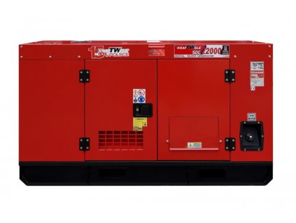 Generátor, elektrocentrála 22kVA se startérem, AVR, 230V 380V, KRAFTWELE SDG22000 SILENT 12