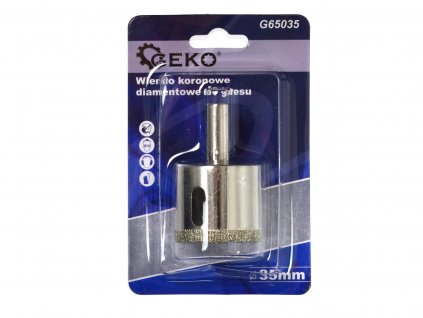 Korunkový vrták diamantový na dlaždice 35mm, Geko G65035