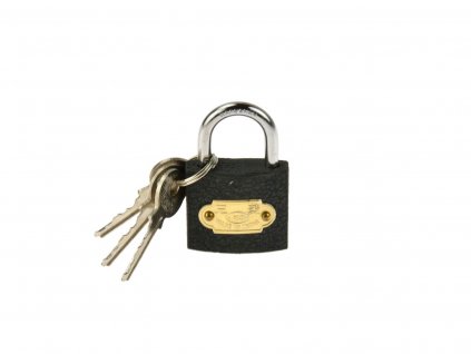 Visací zámek litinový, šedý 32mm, 3 klíče, Geko G01310