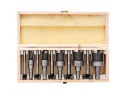 Sada vykružováků a zátkovníků 10ks, sada frézek, Kraft&Dele KD979