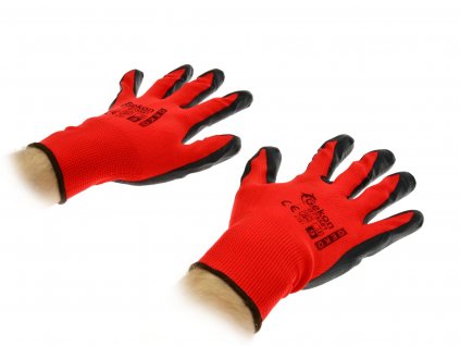 rekawice ochronne gekon r 9 red nitry 12 300 l