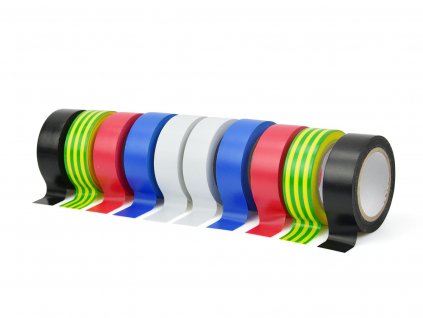 Izolační páska barevná 19mm x 0,13mm x 10m, 10ks, Geko G01383