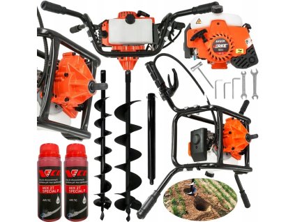 Benzínový půdní vrták GD820 4,0HP, Verke V90043 3