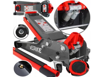 Pojízdný hydraulický nízkoprofilový zvedák 4T Premium Line, Verke V80114 1