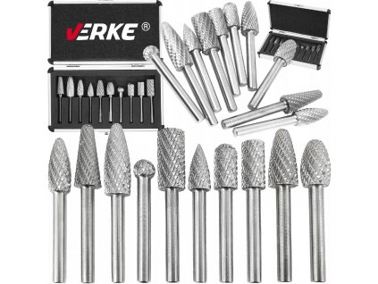 Stopkové frézy na kov HSS 10 ks, Verke V05041 1