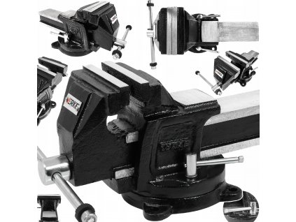 Svěrák s otočnou základnou a kovadlinou 100mm Premium Line, Verke V88010 1