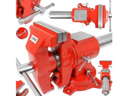 Svěrák otočný s kovadlinou 125mm Premium Line, Verke V88016 1
