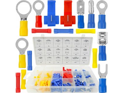 Sada izolovaných konektorů a koncovek 160 ks, Verke V06735 1