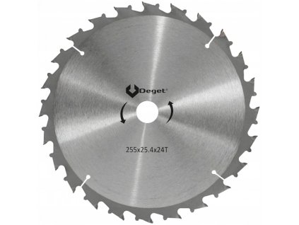 Kotouč pilový pro křovinořezy TYP C 255x25,4x24T, Deget V90152