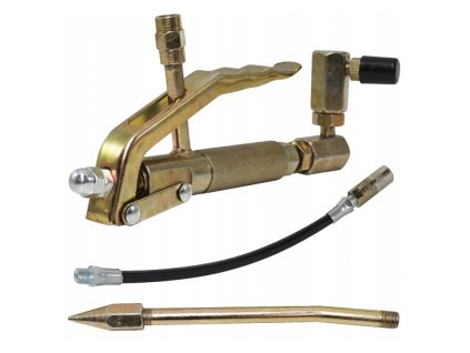 Pistole do pneumatického mazacího lisu + 2 gumové hadice, Verke V86191