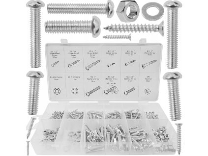 Sada 347 šroubů, matic a podložek, Verke V06716 1