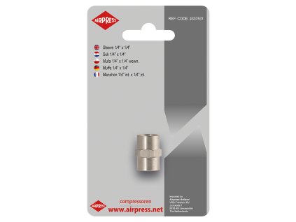 Spojka 1/4" vnitřní závit v blistru, Airpress 4337531