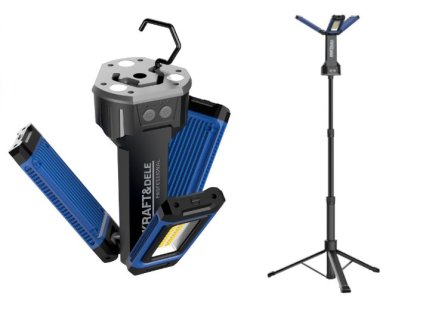 Pracovní lampa na stojanu LED 4500 Lm, 4000 mAh, 146cm, Kraf&Dele KD1268