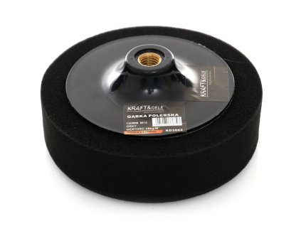 Leštící houbička černá 150mm, Kraft&Dele KD3062