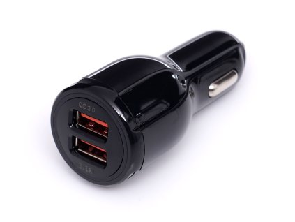 Nabíječka do auta s funkcí rychlého nabíjení QUICK CHARGE 2xUSB, Kraft&Dele KD1235