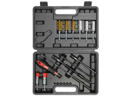 Sada kartáčů na čištění otvorů pro vstřikovače, 19 ks, Kraft&Dele KD10049