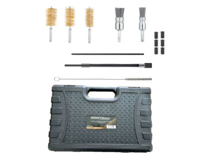 Sada kartáčů na čištění otvorů pro vstřikovače, 14 ks, Kraft&Dele KD10048