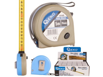 Metr svinovací 5mx19mm, Geko G01405