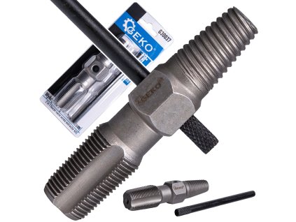 Vytahovák zalomených šroubů 3/4" se závitníkem, Geko G30037