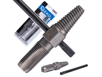 Vytahovák zalomených šroubů 1/2" se závitníkem, Geko G30038