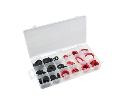 Sada sanitárních těsnění - gumová, fíbrová, klingeritová, 141 ks, Geko G03613