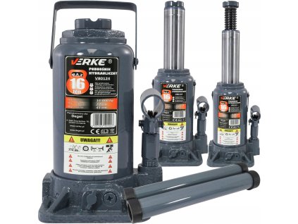 PODNOSNIK SLUPKOWY HYDRAULICZNY BUTELKOWY ZABA LEWAREK 16T TON SOLIDNY