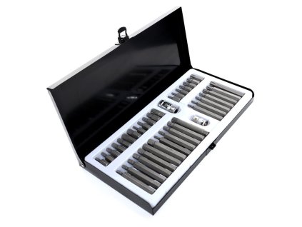Sada bitů TORX, HEX, SPLINE 40ks v kovovém kufříku, Kraft&Dele KD10220