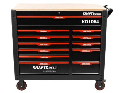Dílenský vozík na nářadí, 12 zásuvek, Kraft&Dele KD1064
