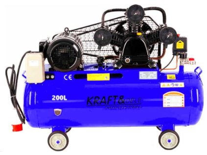 Olejový kompresor, 200l, třípístový, 4,8kW, Kraft&Dele KD4064